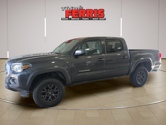 Magnetic Gray 2023 Toyota Tacoma SR5 V6 Double Cab 4WD Pickup Truck Four-Wheel Drive 6-Speed Automatic