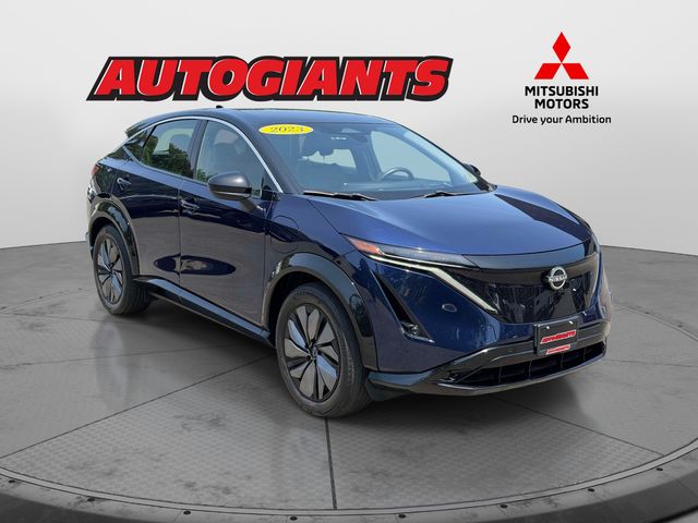 Deep Ocean Blue Pearl/Black Diamond Pearl 2023 Nissan Ariya SUV / Crossover Front-Wheel Drive Continuously Variable Transmission