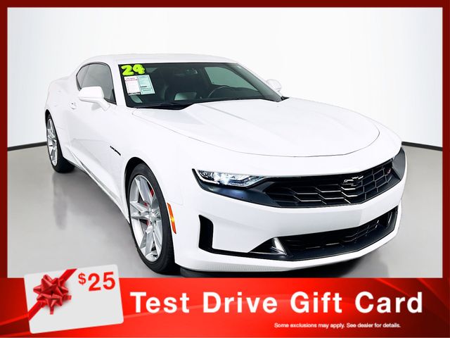 Summit White 2024 Chevrolet Camaro Coupe Rear-Wheel Drive Automatic