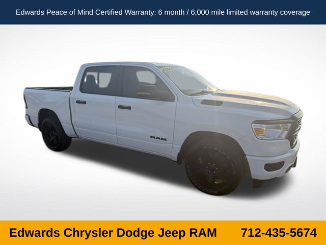 Bright White Clearcoat 2024 RAM 1500 Pickup Truck Four-Wheel Drive 8-Speed Automatic