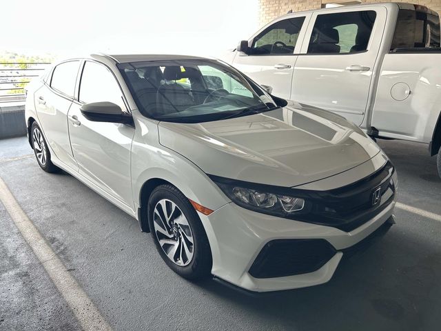 Gray 2017 Honda Civic Hatchback Hatchback Front-Wheel Drive Continuously Variable Transmission