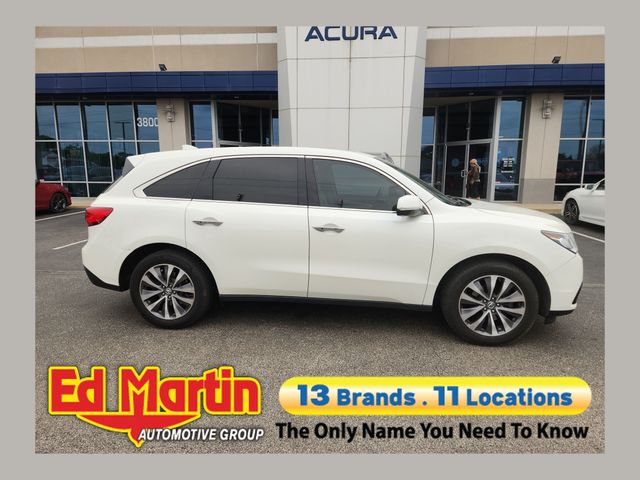 Silver 2016 Acura MDX SH-AWD with Technology Package SUV / Crossover All-Wheel Drive 9-Speed Automatic