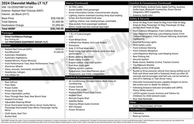 2024 Chevrolet Malibu LT