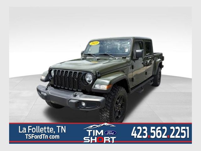 Sarge Green Clearcoat 2023 Jeep Gladiator Pickup Truck Four-Wheel Drive 8-Speed Automatic