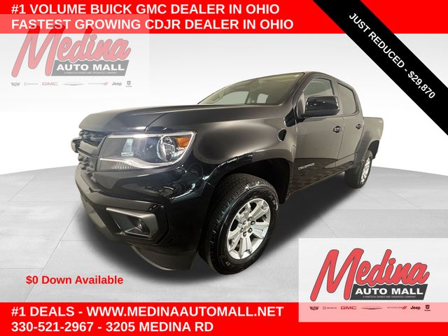 Black 2022 Chevrolet Colorado Pickup Truck Four-Wheel Drive 8-Speed Automatic