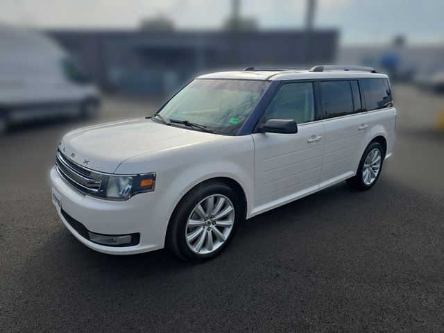 White Platinum Clearcoat Metallic 2014 Ford Flex SUV / Crossover All-Wheel Drive 6-Speed Automatic