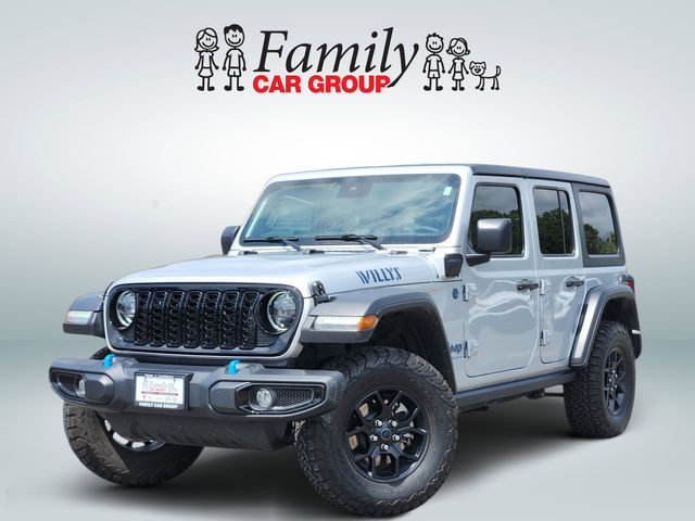 Silver Zynith Clearcoat 2024 Jeep Wrangler 4xe Willys 4WD SUV / Crossover Four-Wheel Drive 8-Speed Automatic