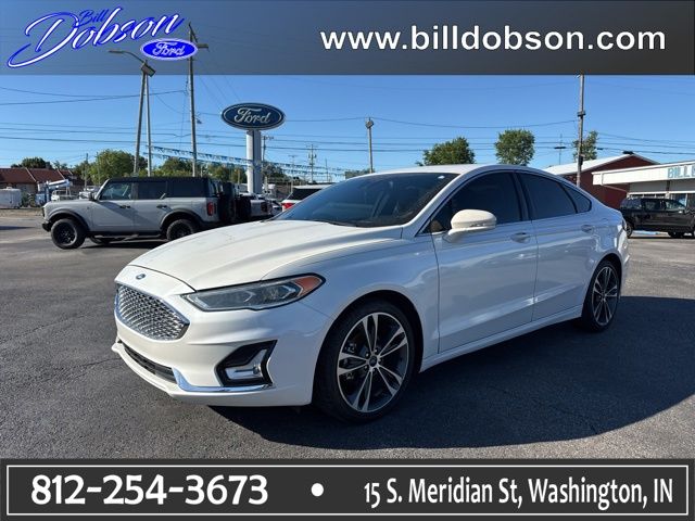 White Platinum Clearcoat Metallic 2019 Ford Fusion Sedan Front-Wheel Drive 6-Speed Automatic