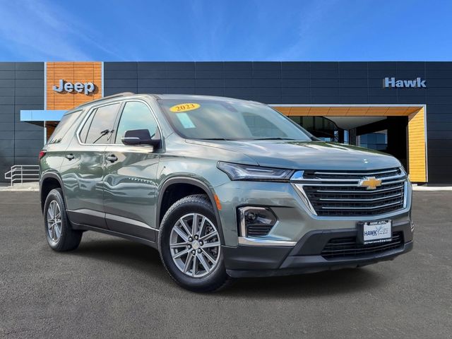Silver Sage Metallic 2023 Chevrolet Traverse SUV / Crossover Four-Wheel Drive 9-Speed Automatic