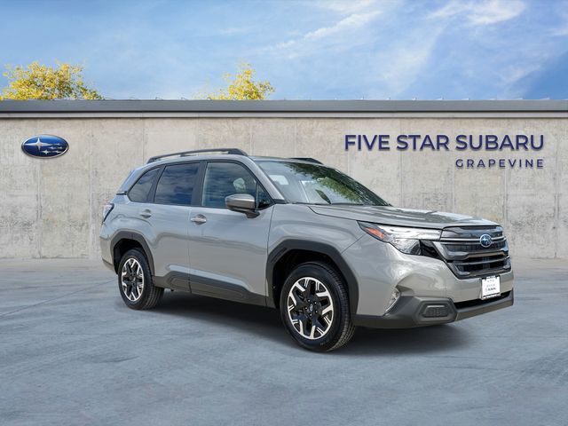 River Rock Pearl 2025 Subaru Forester Premium Crossover AWD SUV / Crossover All-Wheel Drive Continuously Variable Transmission