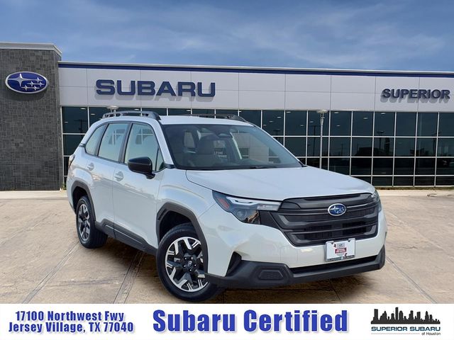 Crystal White Pearl 2025 Subaru Forester SUV / Crossover All-Wheel Drive Continuously Variable Transmission