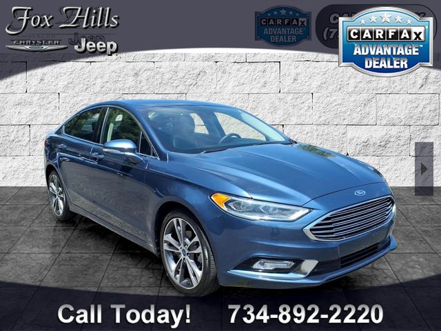 Blue Metallic 2018 Ford Fusion Sedan Front-Wheel Drive 6-Speed Automatic