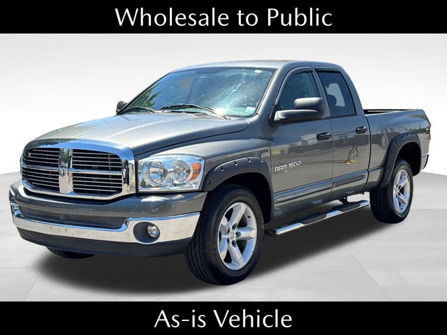 Mineral Gray Metallic 2007 Dodge RAM 1500 SLT Quad Cab 4WD Pickup Truck Four-Wheel Drive 5-Speed Automatic