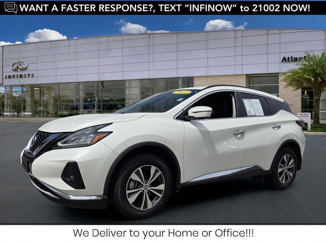 Pearl White 2022 Nissan Murano SUV / Crossover Front-Wheel Drive Continuously Variable Transmission
