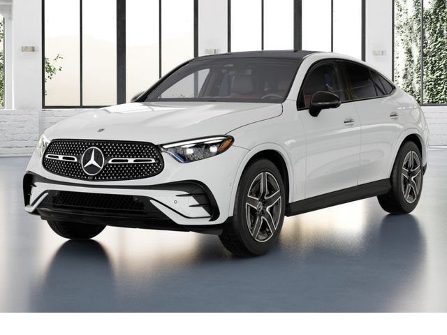 2026 Mercedes-Benz GLC 300 4MATIC SUV Lease Special — 2027 Mercedes-Benz GLC 300 Coupe in Polar White shown