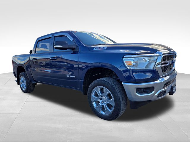 Patriot Blue Pearlcoat 2021 RAM 1500 Big Horn Crew Cab 4WD Pickup Truck Four-Wheel Drive 8-Speed Automatic