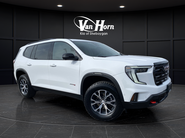 Summit White 2024 GMC Acadia AT4 AWD SUV / Crossover Four-Wheel Drive 8-Speed Automatic