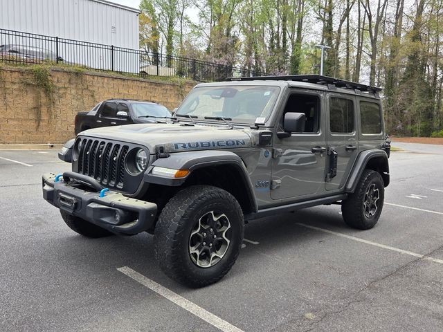 Used 2021 Gray Jeep Unlimited Rubicon 4xe image 3
