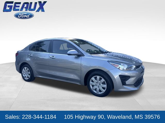 Steel Gray 2022 Kia Rio Sedan Front-Wheel Drive Continuously Variable Transmission