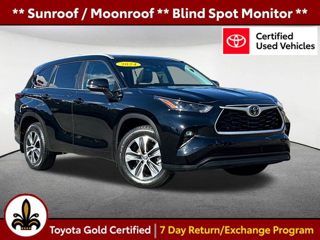Midnight Black Metallic 2024 Toyota Highlander SUV / Crossover All-Wheel Drive 8-Speed Automatic