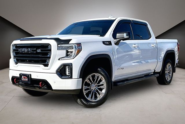 Summit White 2021 GMC Sierra 1500 AT4 Crew Cab 4WD Pickup Truck Four-Wheel Drive Automatic