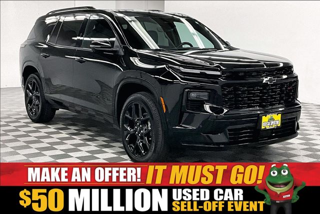 Mosaic Black Metallic 2025 Chevrolet Traverse SUV / Crossover Four-Wheel Drive 8-Speed Automatic