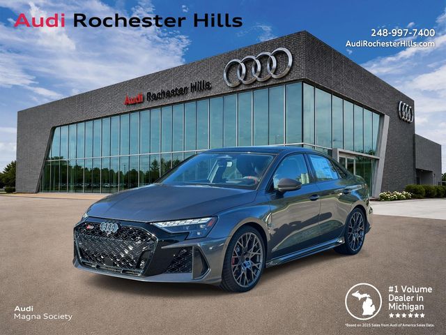 Daytona Gray Pearl Effect 2026 Audi RS 3 Sedan All-Wheel Drive 7-Speed Automatic