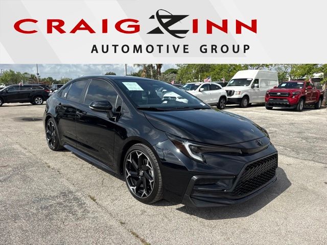 Midnight Black Metallic 2025 Toyota Corolla Sedan Front-Wheel Drive Continuously Variable Transmission