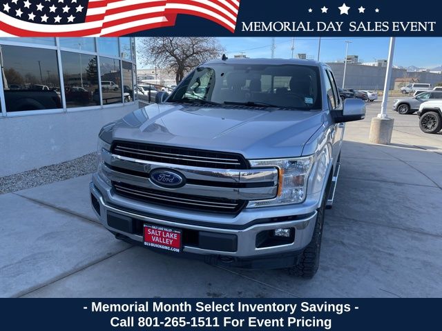Silver Metallic 2020 Ford F-150 Lariat SuperCrew 4WD Pickup Truck Four-Wheel Drive Automatic