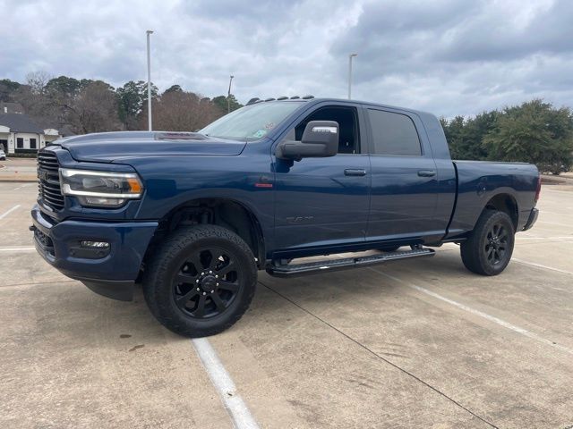 Patriot Blue Pearlcoat 2023 RAM 2500 Laramie Mega Cab 4WD Pickup Truck Four-Wheel Drive 6-Speed Automatic