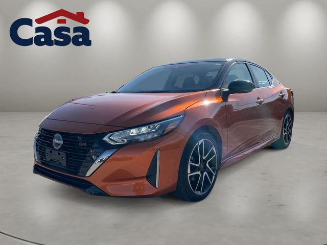 Monarch Orange Metallic/Super Black 2024 Nissan Sentra Sedan Front-Wheel Drive Continuously Variable Transmission