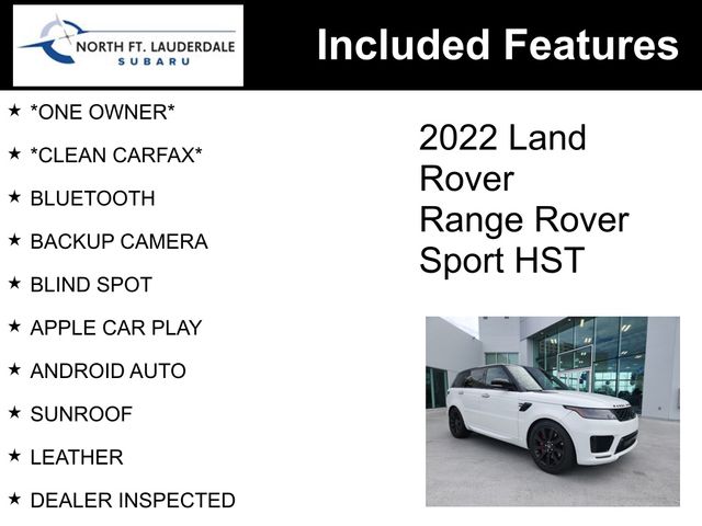 2022 Land Rover Range Rover Sport HST 2