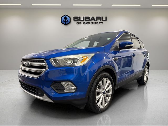 Lightning Blue Metallic 2017 Ford Escape Titanium FWD SUV / Crossover Front-Wheel Drive 6-Speed Automatic