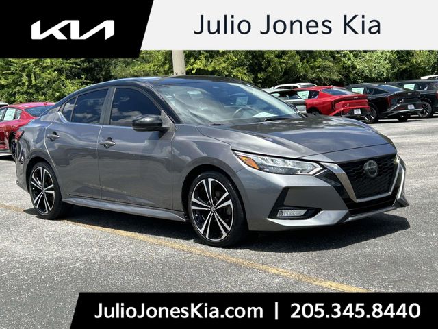 Gun Metallic/Super Black 2021 Nissan Sentra Sedan Front-Wheel Drive Continuously Variable Transmission