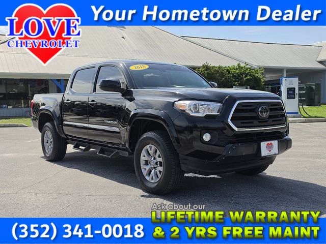 Midnight Black Metallic 2018 Toyota Tacoma Pickup Truck 4X2 6-Speed Automatic