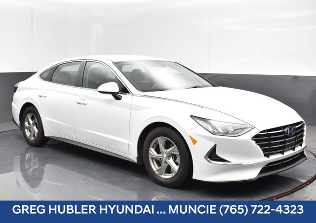 Quartz White 2021 Hyundai Sonata Sedan Front-Wheel Drive 8-Speed Automatic Overdrive