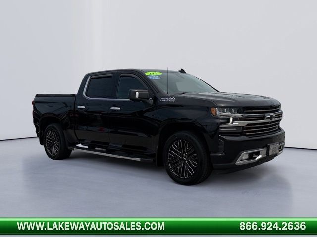 Black 2021 Chevrolet Silverado 1500 Pickup Truck Four-Wheel Drive Automatic