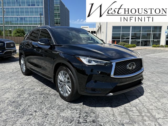 Black Obsidian 2025 INFINITI QX50 Luxe AWD SUV / Crossover All-Wheel Drive Continuously Variable Transmission