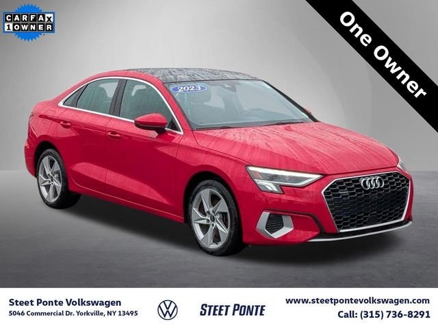 Orange (Tango Red Metallic) 2023 Audi A3 40 TFSI quattro Premium AWD Sedan All-Wheel Drive 7-Speed Automatic