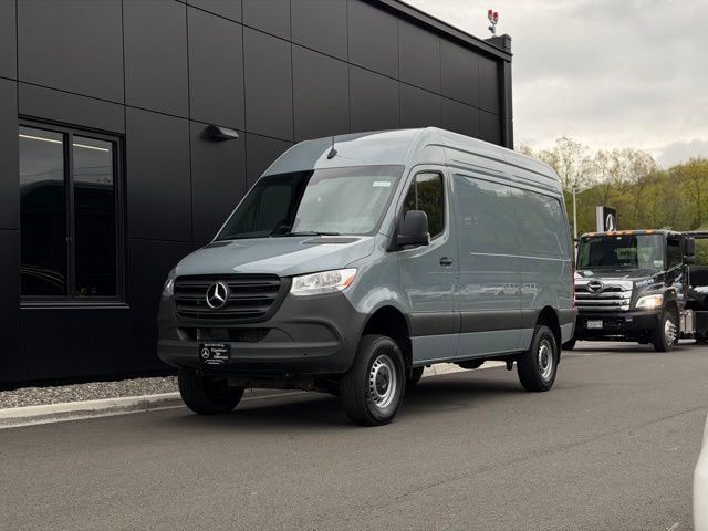 Blue / Gray 2025 Mercedes-Benz Sprinter Cargo 2500 144 AWD Van All-Wheel Drive 9-Speed Automatic