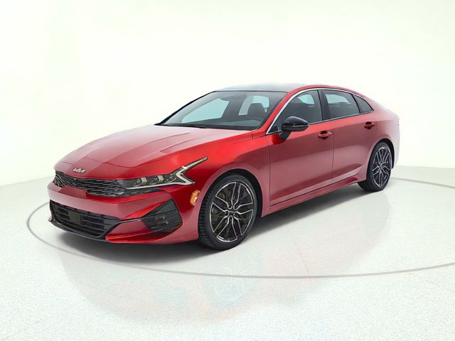 Passion Red 2023 Kia K5 Sedan Front-Wheel Drive 8-Speed Automatic Overdrive