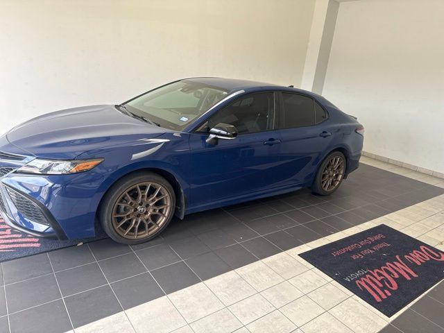 2023 Toyota Camry SE Nightshade Blue at DeMontrond Gulf Freeway
