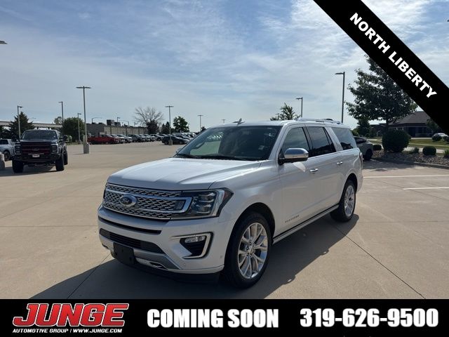 White Platinum Metallic Tri-Coat 2019 Ford Expedition MAX Platinum 4WD SUV / Crossover Four-Wheel Drive Automatic