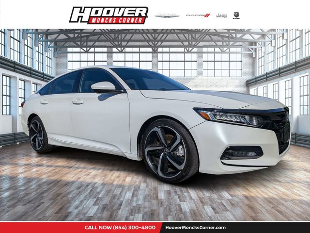 White 2020 Honda Accord 1.5T Sport FWD Sedan Front-Wheel Drive Continuously Variable Transmission