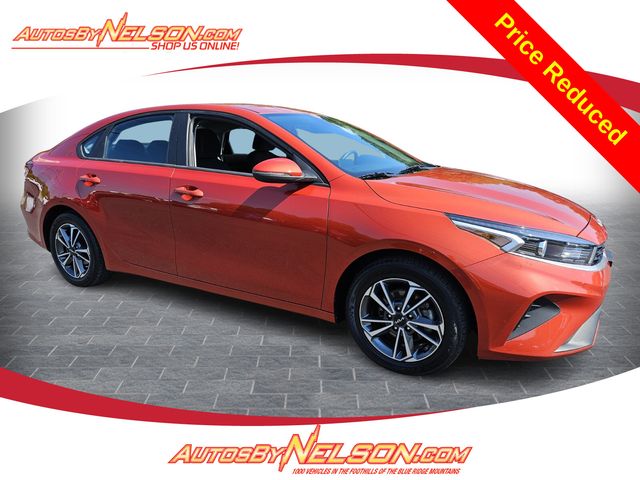 Fire Orange 2023 Kia Forte Sedan Front-Wheel Drive Continuously Variable Transmission