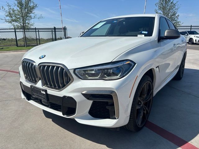 Mineral White Metallic 2022 BMW X6 M50i AWD SUV / Crossover All-Wheel Drive 8-Speed Automatic