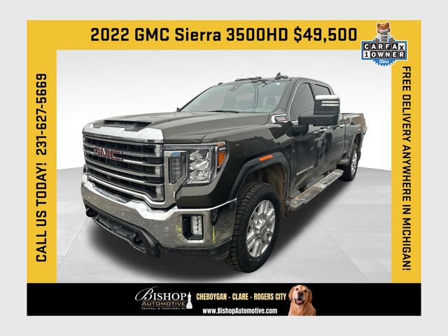 Forest Metallic 2022 GMC Sierra 3500HD Pickup Truck Four-Wheel Drive Automatic