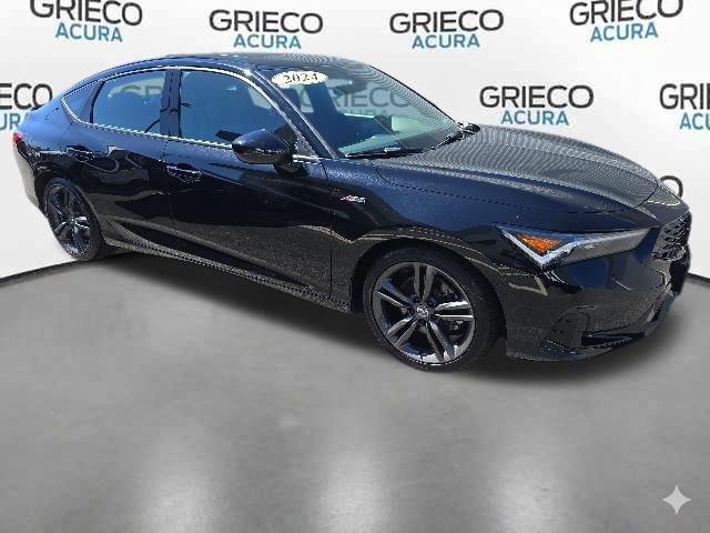 Black 2024 Acura Integra FWD with A-SPEC Package Sedan Front-Wheel Drive Continuously Variable Transmission