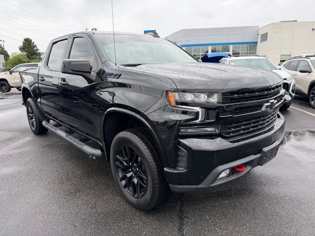 Black 2021 Chevrolet Silverado 1500 LT Trail Boss Crew Cab 4WD Pickup Truck Four-Wheel Drive Automatic