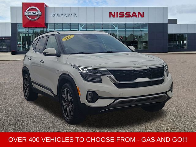 Snow White Pearl 2022 Kia Seltos SUV / Crossover All-Wheel Drive 7-Speed Automatic